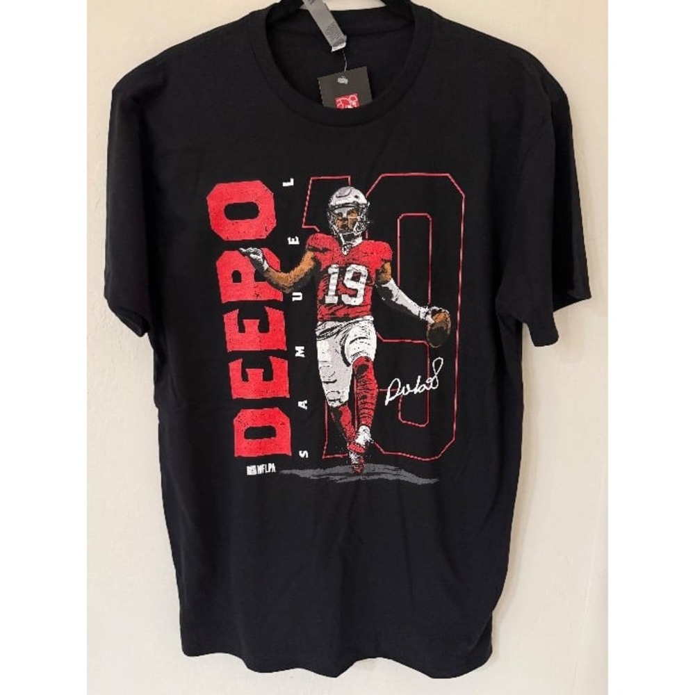 Men's Deebo Samuel TD Celly #19 SF 49ers Next Level Apparel Shirt-Size Med- NWT